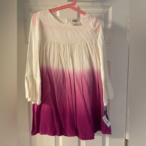 NWT Oshkosh girls pink and white ombré dress, size 5T